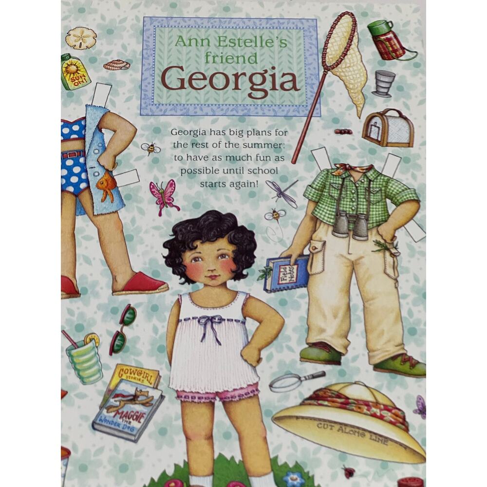Vintage Mary Engelbreit Georgia Paper Doll Summer Vacations 8x11 ~260401-WH 1059